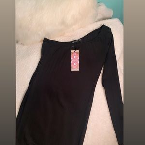 Black Midi One Shoulder Dress